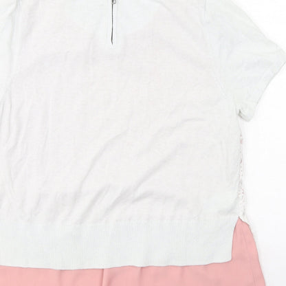 Womens UK Size 12 NEXT Multicoloured Basic Blouse