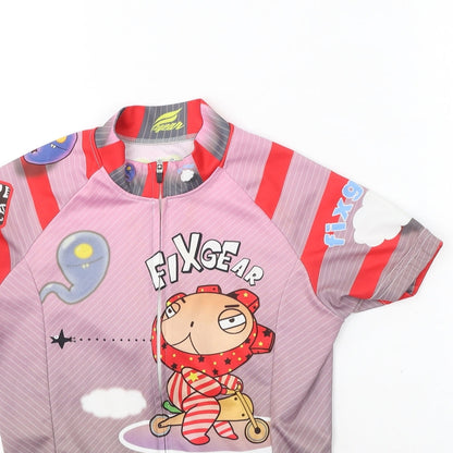 FIXGEAR Boys Multicoloured  Polyester Basic T-Shirt Size S High Neck