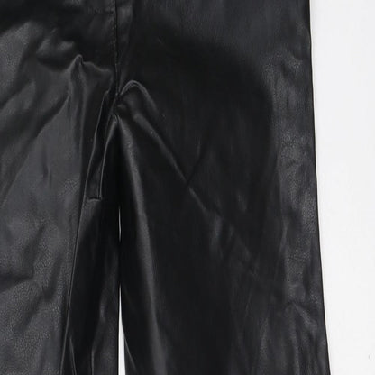 Kylie Girls Black  Polyester Jegging Trousers Size 12 Years  Regular