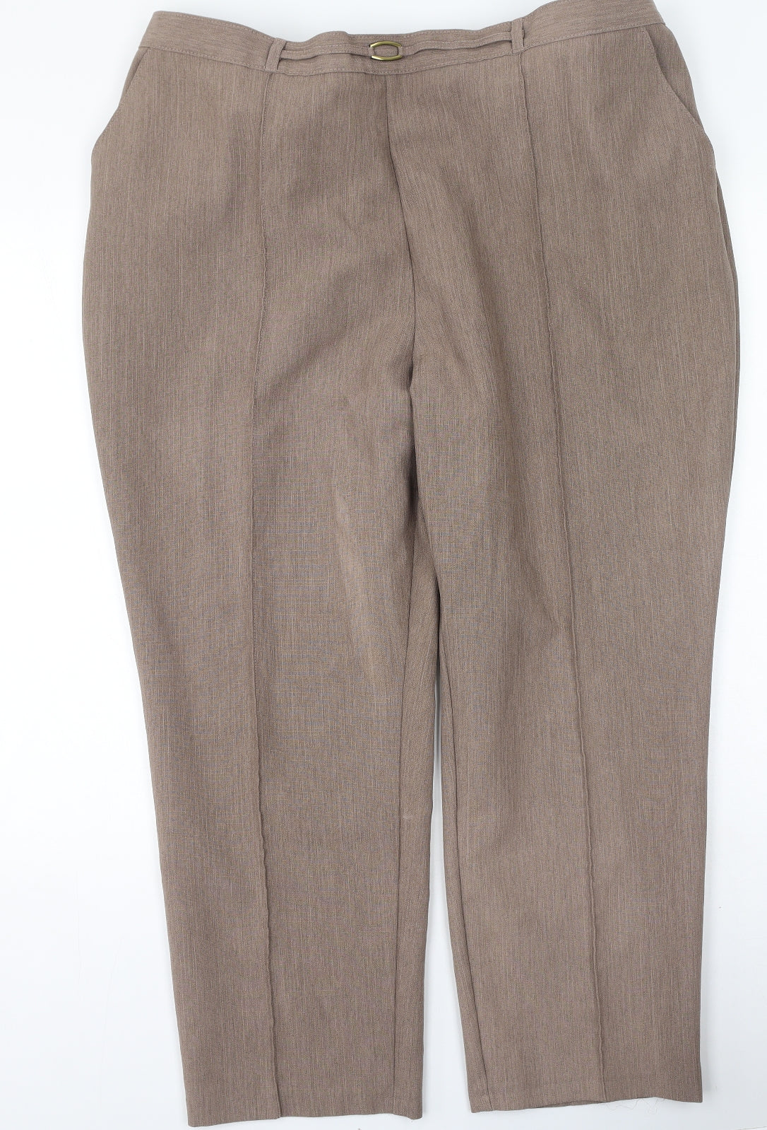 Womens UK Size 20 Marks and Spencer Regular Fit  Beige Trousers