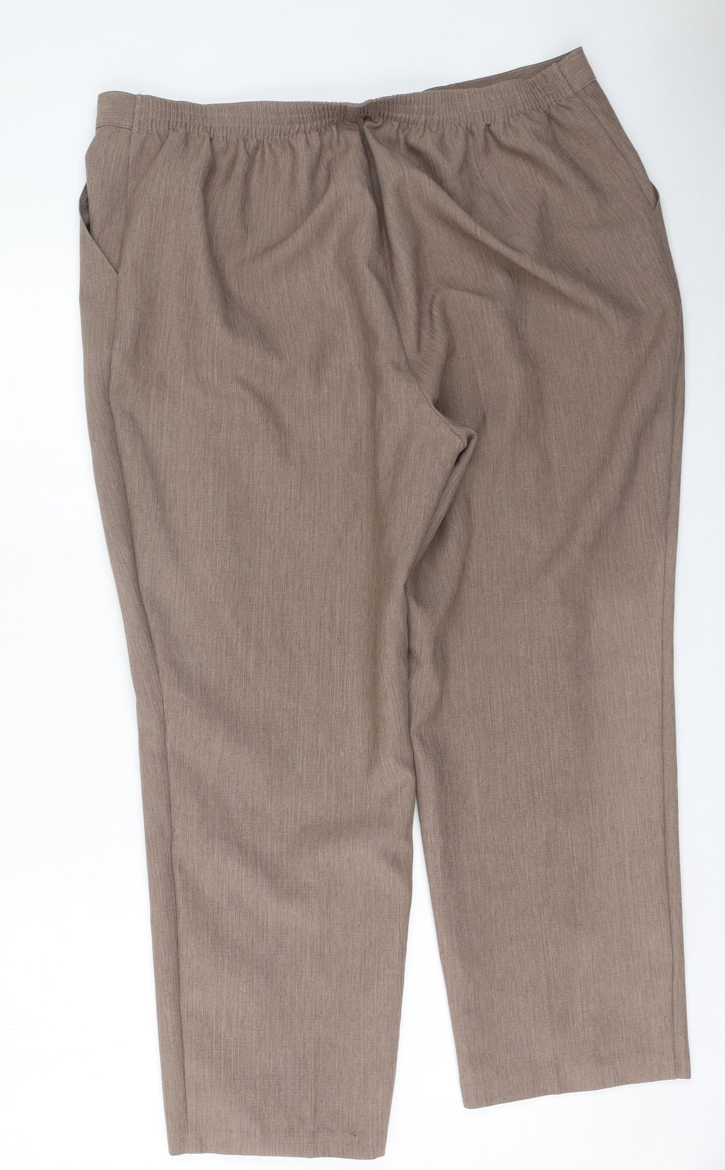 Womens UK Size 20 Marks and Spencer Regular Fit  Beige Trousers