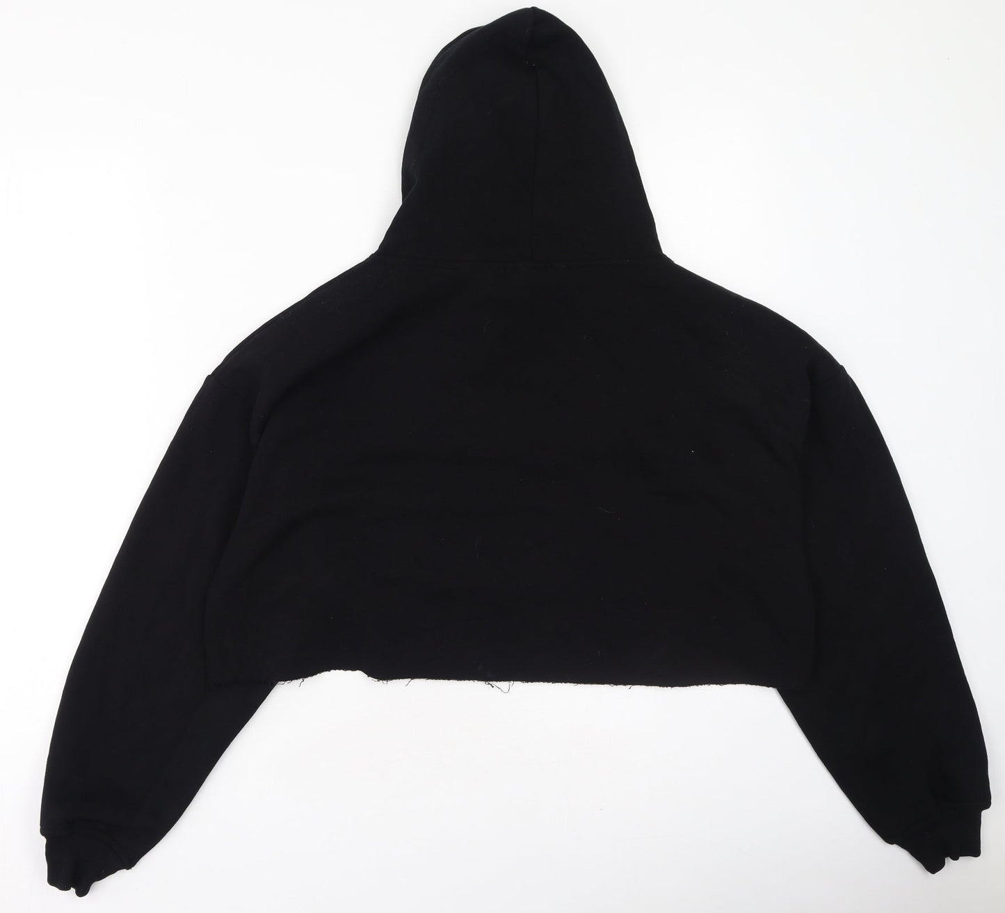 Select Womens Black  Polyester Pullover Hoodie Size S