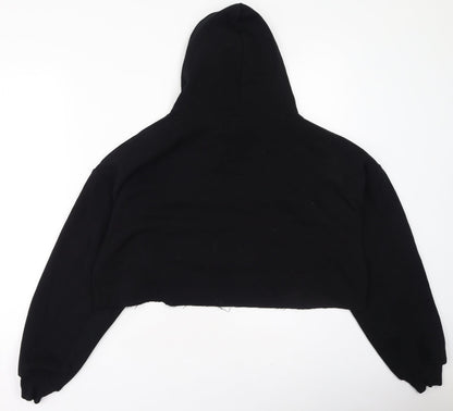 Select Womens Black  Polyester Pullover Hoodie Size S