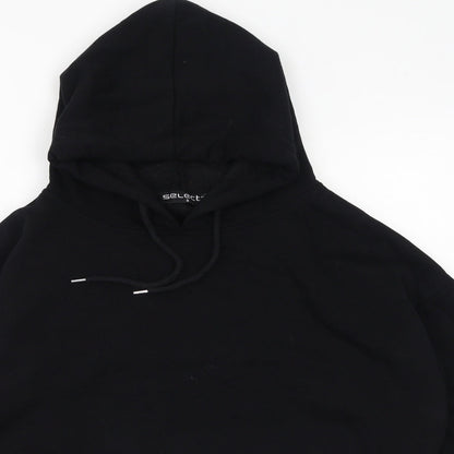 Select Womens Black  Polyester Pullover Hoodie Size S
