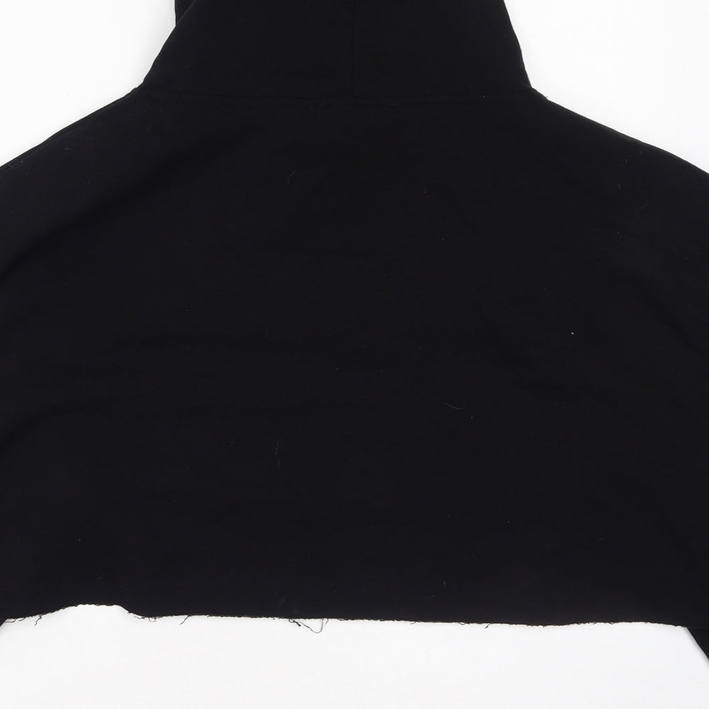Select Womens Black  Polyester Pullover Hoodie Size S