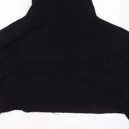 Select Womens Black  Polyester Pullover Hoodie Size S