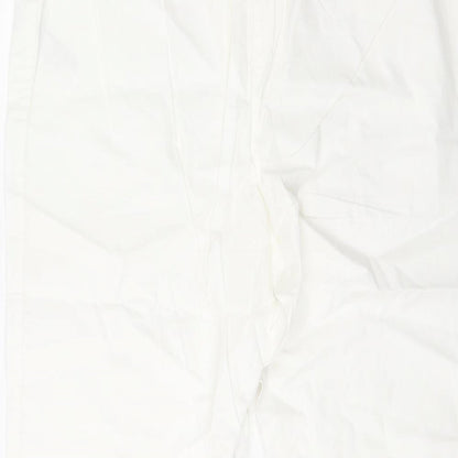Anthology Womens White  Cotton Trousers  Size 16  Regular