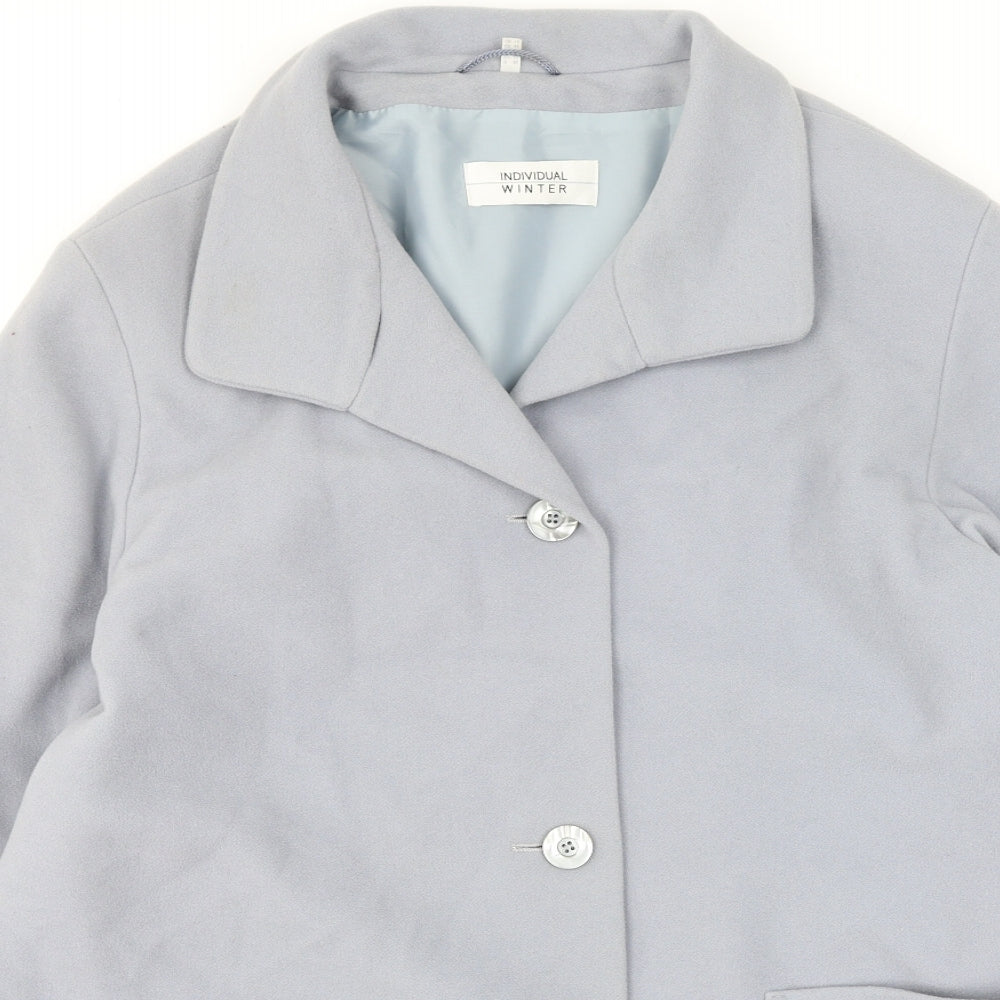 Individual Womens Purple   Trench Coat Coatigan Size 16