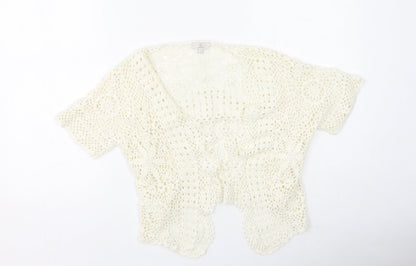 Womens UK Size M Cc Beige Cardigan Jumper