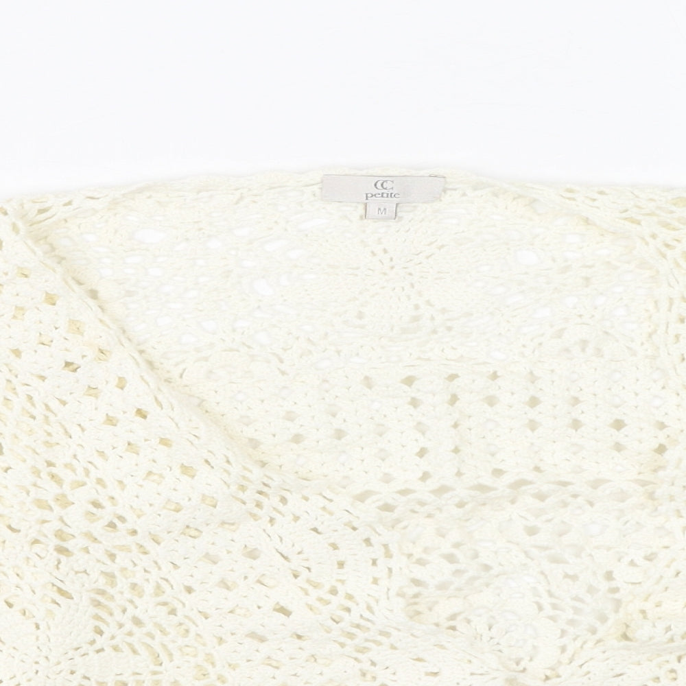 Womens UK Size M Cc Beige Cardigan Jumper