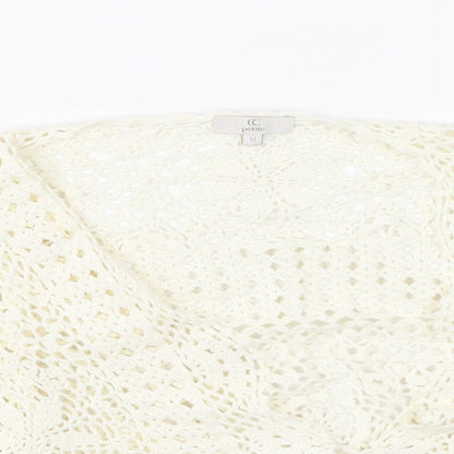 Womens UK Size M Cc Beige Cardigan Jumper