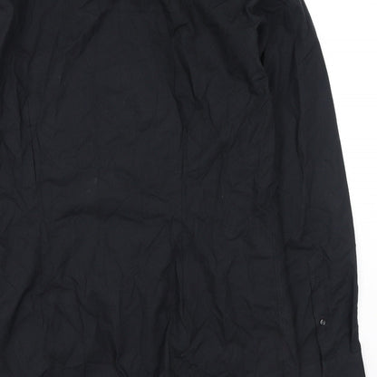 Mens UK Size 42 NEXT Black  Button-Up Long Sleeve Casual Shirt