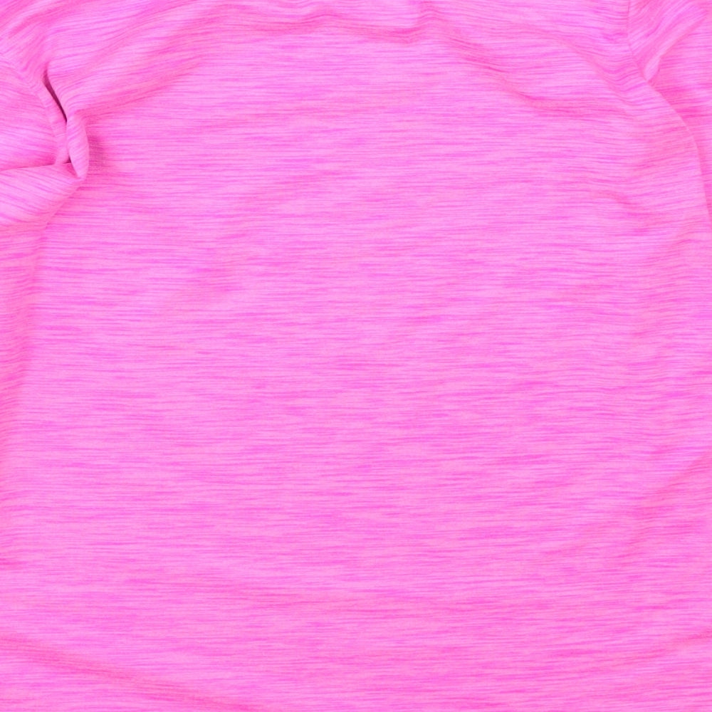 Dunnes Stores Girls Pink  Polyester Basic Casual Size 9-10 Years Round Neck