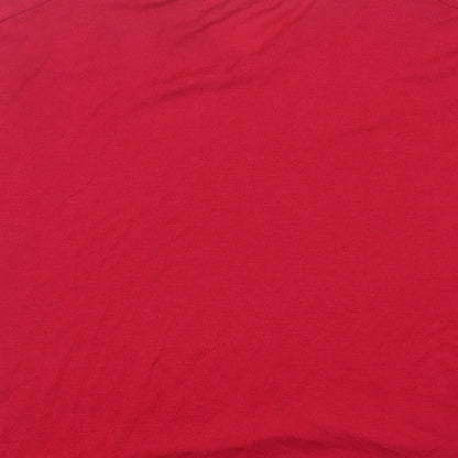 George Womens Pink V-Neck  Viscose Pullover Jumper Size 8