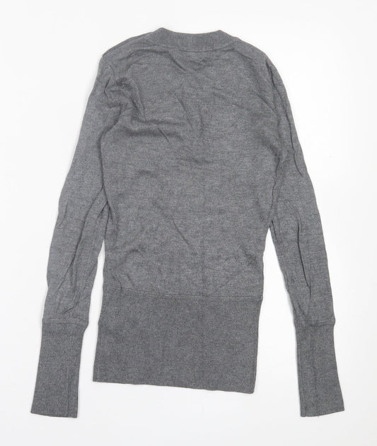 Womens UK Size XS H&M Grey Pullover Jumper