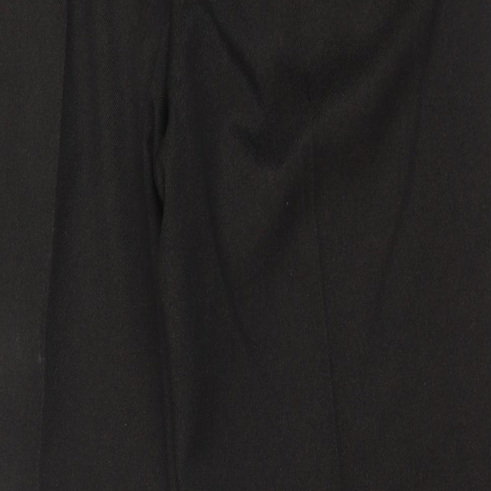 Marks and Spencer Mens Brown  Polyester Trousers  Size 38 in L31 in Regular Button