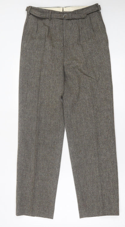 Womens UK Size 30 in Preworn Regular Fit  Brown Trousers
