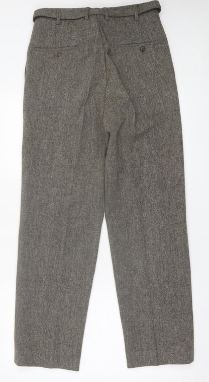 Womens UK Size 30 in Preworn Regular Fit  Brown Trousers