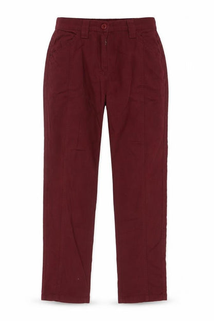 Womens UK Size 12 Being Casual Regular Fit  Red Trousers