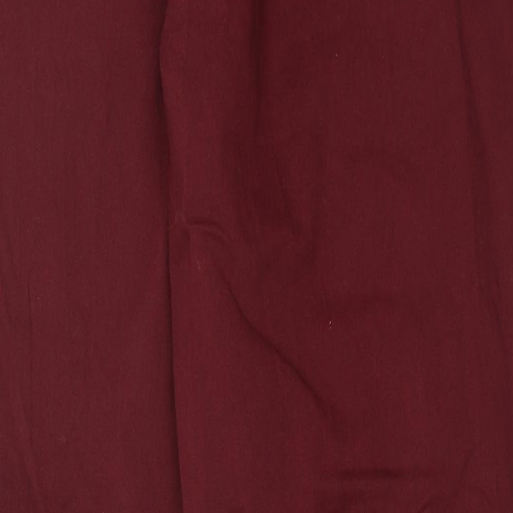 Womens UK Size 12 Being Casual Regular Fit  Red Trousers