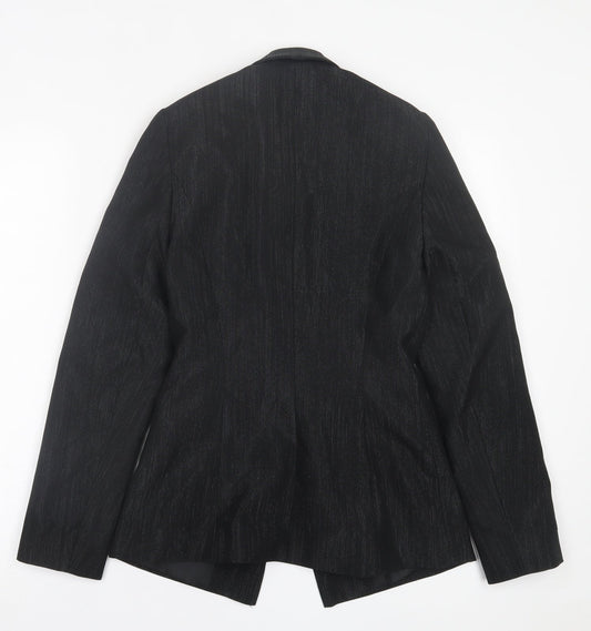 bay Womens Black   Jacket Blazer Size 8  Button