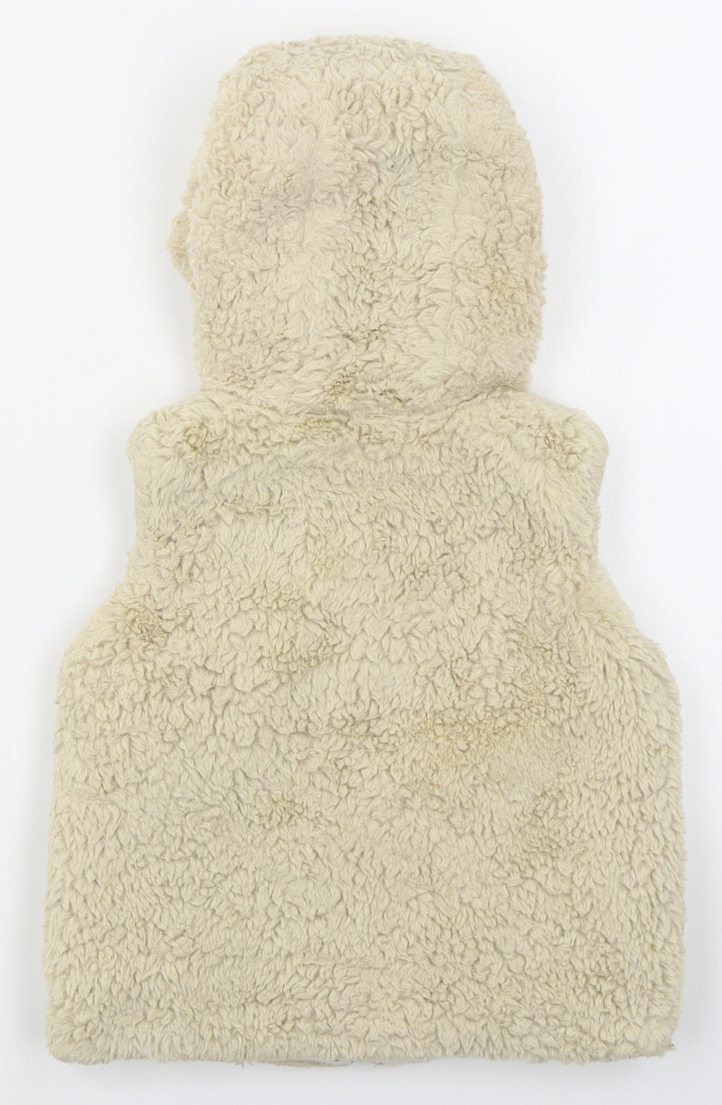 Nutmeg Girls Beige   Gilet Jacket Size 3-4 Years  Zip