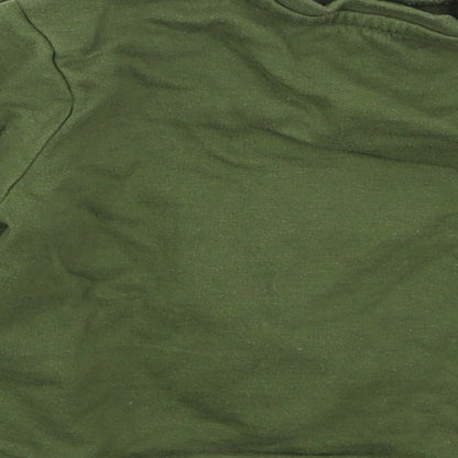 Pep&co Boys Green  Cotton Basic T-Shirt Size 12-18 Months Crew Neck Pullover - Roarsome