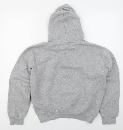 Boohoo Womens Grey  Cotton Pullover Hoodie Size M  Pullover