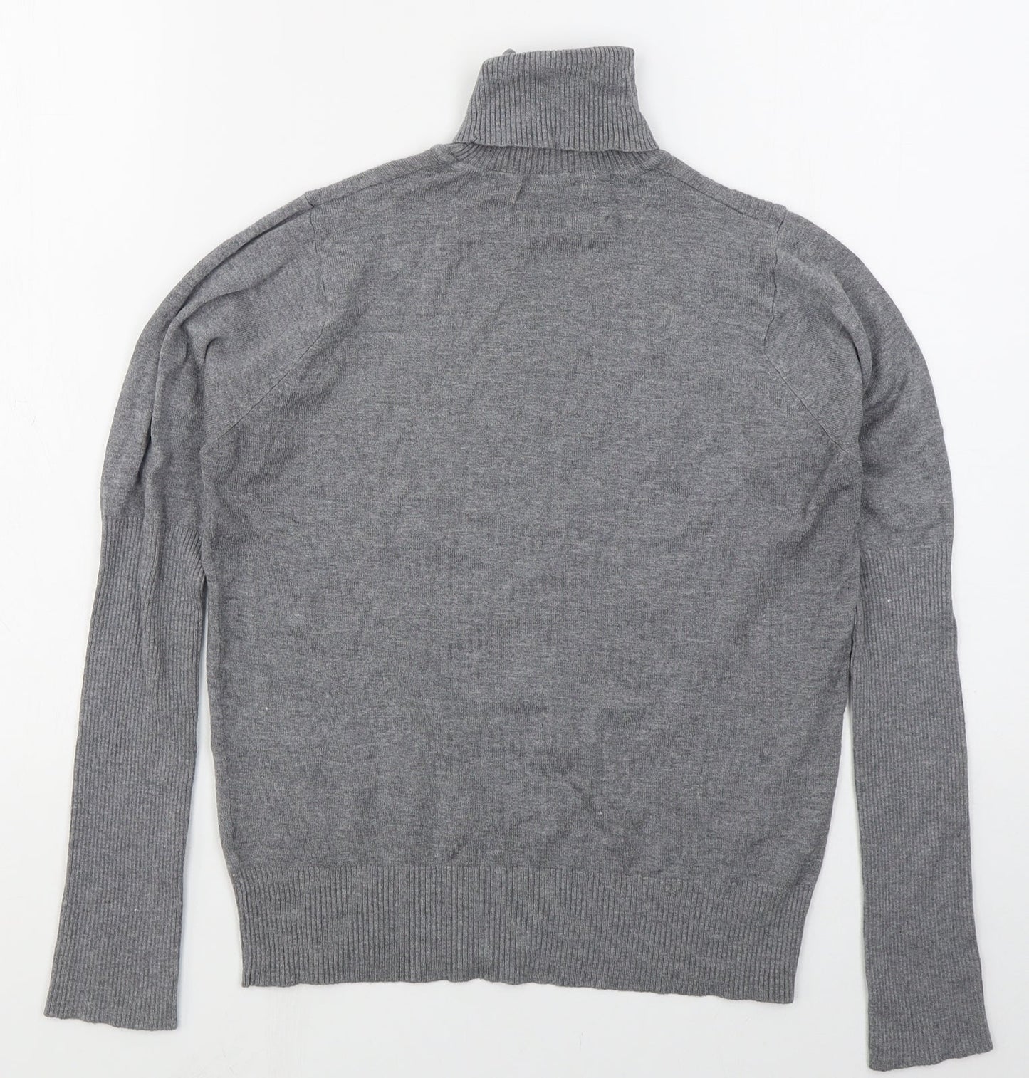 George Womens Grey Roll Neck  Viscose Pullover Jumper Size 12