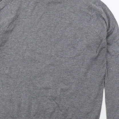 George Womens Grey Roll Neck  Viscose Pullover Jumper Size 12