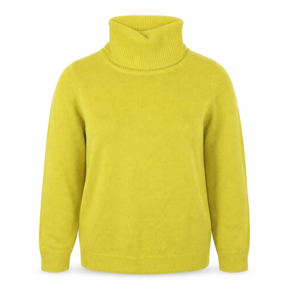 Womens UK Size 10 Damart Yellow Pullover Jumper