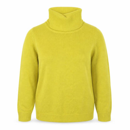 Womens UK Size 10 Damart Yellow Pullover Jumper