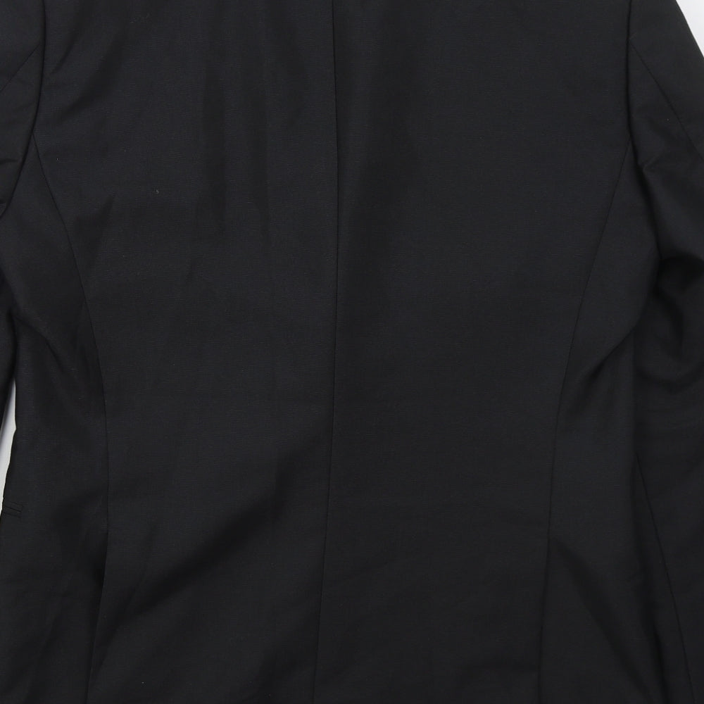 1860 Menswear Mens Grey  Polyester Jacket Suit Jacket Size 38