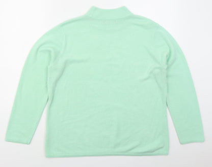 Womens UK Size L Bonmarché Green Pullover Jumper