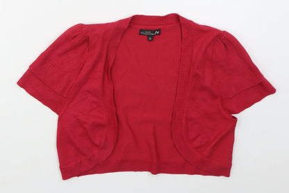 Womens UK Size 12 Papaya Pink Cardigan Jumper