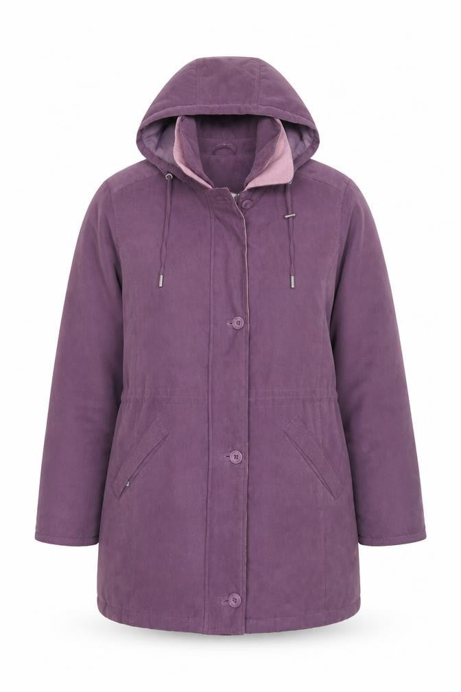 Womens UK Size 14 EWM Purple Overcoat