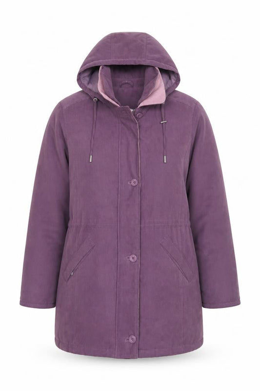 Womens UK Size 14 EWM Purple Overcoat