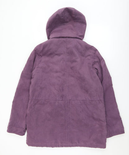 Womens UK Size 14 EWM Purple Overcoat