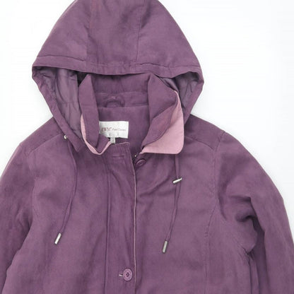 Womens UK Size 14 EWM Purple Overcoat