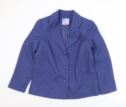 Womens UK Size 14 EWM Blue Jacket