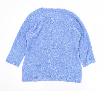 Womens UK Size S BM Blue Pullover Jumper