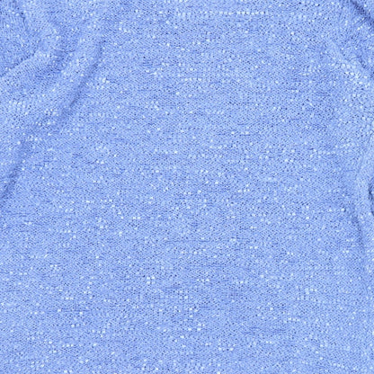 Womens UK Size S BM Blue Pullover Jumper