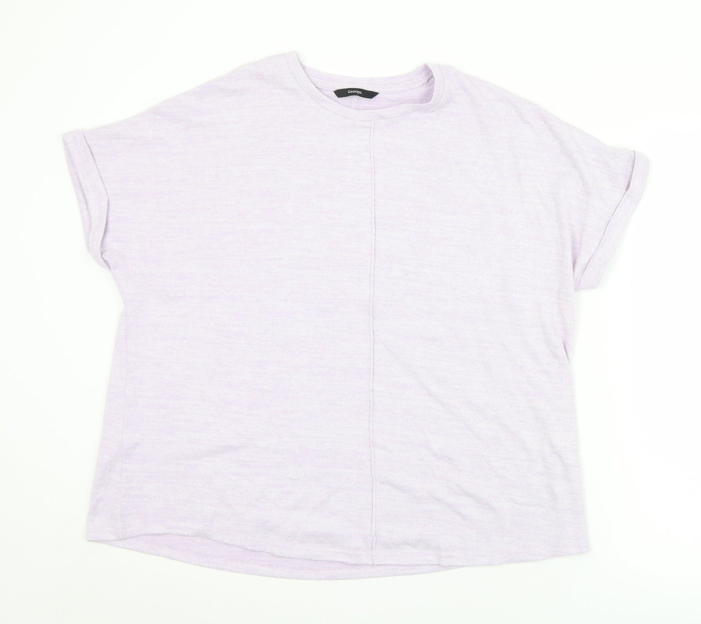 George Womens Purple Crew Neck  Polyester Pullover Jumper Size 12   - 12/14