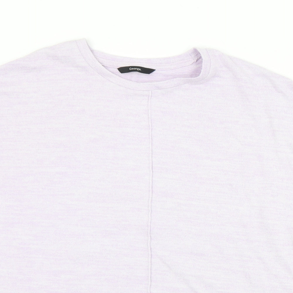 George Womens Purple Crew Neck  Polyester Pullover Jumper Size 12   - 12/14