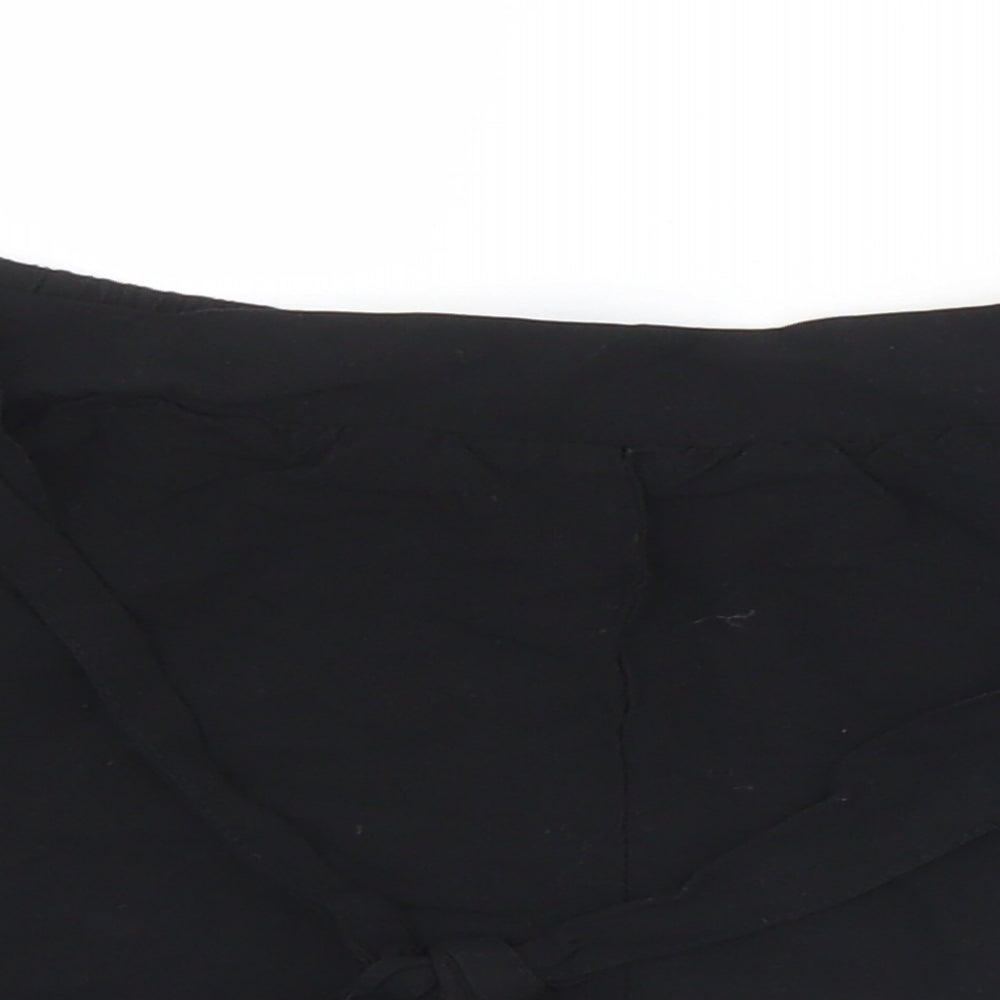 Primark Womens Black  Viscose Hot Pants Shorts Size 8 L3 in Regular