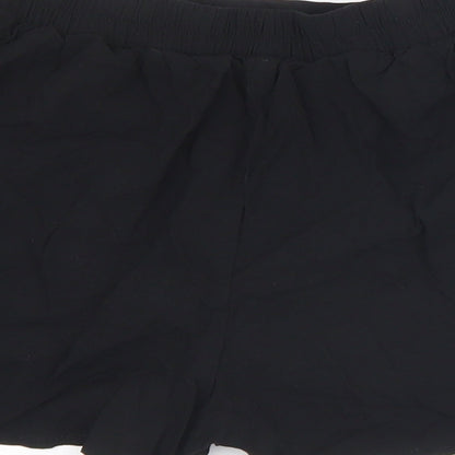 Primark Womens Black  Viscose Hot Pants Shorts Size 8 L3 in Regular