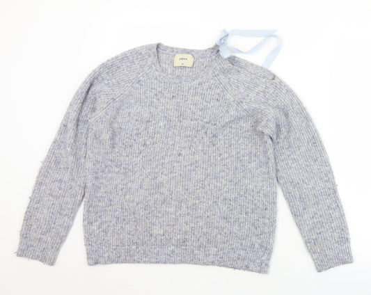 Womens UK Size M Papaya Blue Pullover Jumper