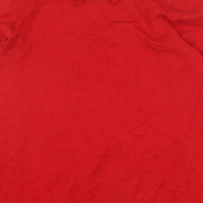 Womens UK Size M Vida Vi Red Pullover Jumper