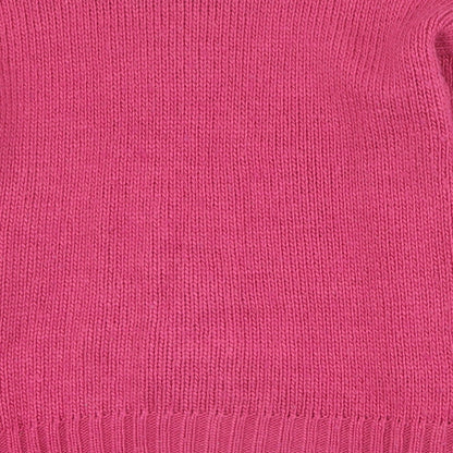 Indigo Womens Pink Round Neck  Acrylic Pullover Jumper Size 12