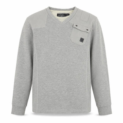 Mens UK Size M Dissident Grey Pullover Sweatshirt